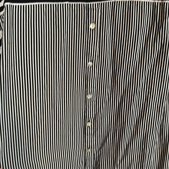 Jane & Delancey Multi Stripe Mother of Pearl Button Back Top Size 1X - Picture 6 of 8